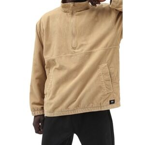 Vans Blake Corduroy Anorak Zip Pullover Jacket Tan Mens XL Mock Neck Skater
